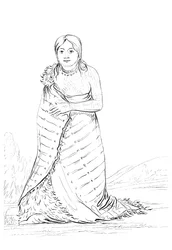 The Pure Fountain, wife of the chief of the Ponca tribe, 1841
