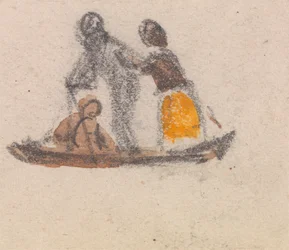 One of a Group of Three Studies of Gondolas