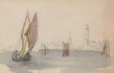 One of a Group of Three Studies on the Venetian Lagoon