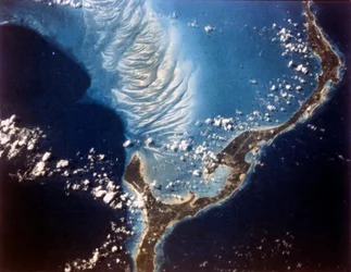 Earth from Space - Eleuthera Island, Bahamas