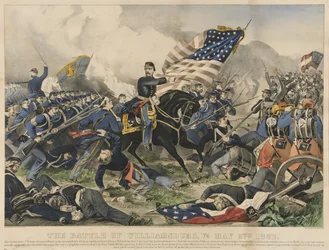The Battle of Williamsburg, Virginia on May 5th 1862