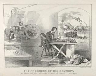 The Progress of the Century: The Lightning Steam Press, The Electric Telegraph, The Locomotive, The Steamboat