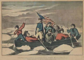 Washington Crossing the Delaware on the Evening Previous to the Battle of Trenton, December 5th 1776