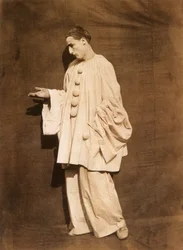 Mime Debureau: Pierrot Imploring, Photo by Gaspard Felix Tournachon aka Nadar and Adrien Tournachon aka Nadar the Young