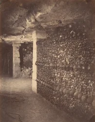 Catacombs, Paris, April 1862