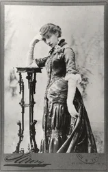 Portrait of Sarah Bernhardt (1844-1923) Taken in the United States