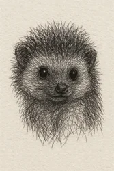 Baby Hedgehog Sketch