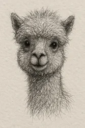 Cute Baby Alpaca