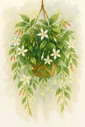 Hanging Jasmine Blooms