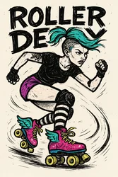 Rebel Roller Skater