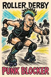 Roller Derby Punk Blocker