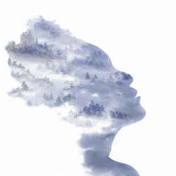 Serene Forest Silhouette