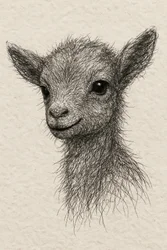 Smiling Baby Goat
