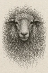 Textured Wool Sheep