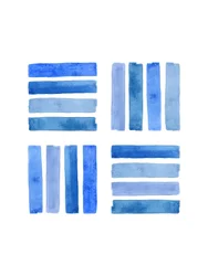 Varying Blue Abstract Blocks