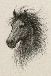 Wild Horse Sketch