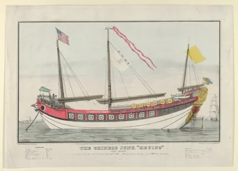 The Chinese Junk Keying-Captain Kellett-As she appeared in New York harbour July 13th