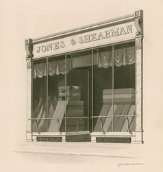 Shop front of Messrs Jones and Shearman, Blackfriars Road, London