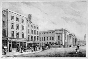 View Along Aldersgate Street and St Martin-le-Grand to St Paul