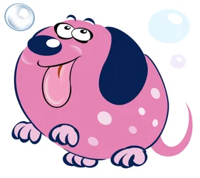 Bubbly Dog - Caricature