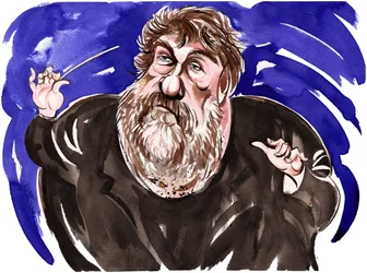 Oliver Knussen - caricature