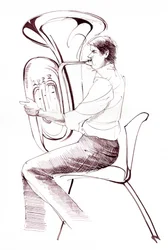 Tuba player