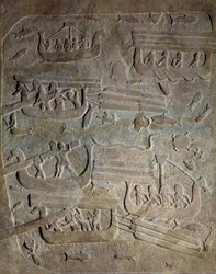 Mesopotamia in the Neo-Assyrian Era: Naval Expedition, Transport of Wood from Lebanon