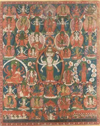 A Paubha of Eleven-Headed Avalokiteshvara