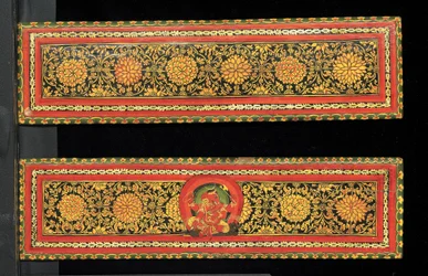 Book covers from a Shaiva manuscript