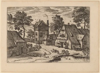 Village with Pond