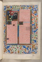 A Dominican Reading to His Fellow Brothers, Breviary, Use of the Dominicans