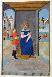 Phaeton borrows a chariot from his father and is killed, from Metamorphoses 2 by Ovid