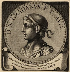 Portrait of Roman Emperor Gratian