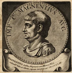 Portrait of Roman Emperor Magnentius