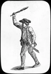 British Sailor Wielding a Club