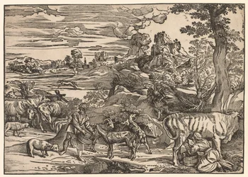 Landscape with a Milkmaid