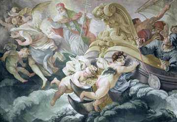 The Storm Miraculously Calmed on Contact with the Medallion of Pius V