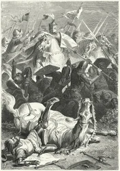 Capture of the Severely Wounded Margrave Ezzelino III da Romano at the Battle of Torricella