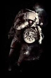 Astronaut Cosmic Earth