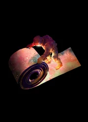 Astronaut Rolls The Universe