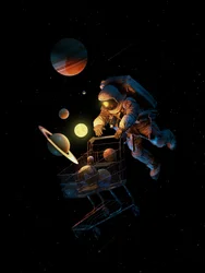 Astronaut Space Shopping