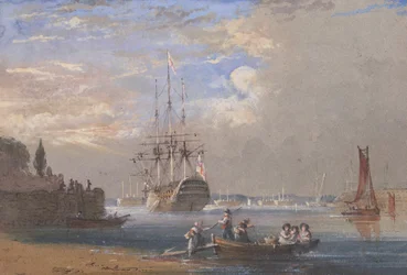H.M.S. St. Vincent at Plymouth