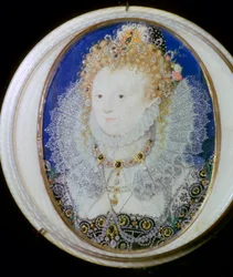 Contemporary Miniature Portrait of Elizabeth I of England