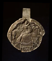 Impression made from the reverse of Queen Elizabeth I