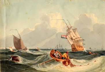 Seascape with Shipping