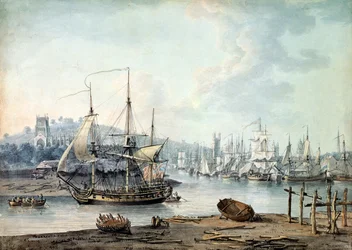 Towing a Warship out of Bristol Harbour
