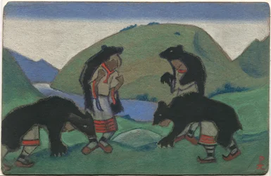 Elders in Bearskins, Décor and Costume Design for Stravinsky