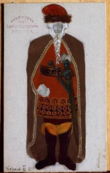King Mark. Costume for the Opera Tristan and Isolde by Richard Wagner