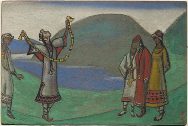 Maidens, décor and costume design for Stravinsky