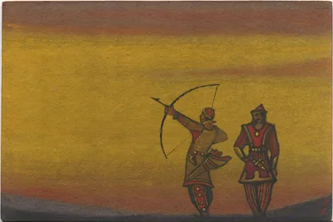 Polovtsians, One with a Bow, Costume Design for 
